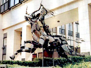Statue outside EU Building