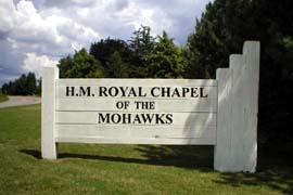 Chapel of the Mohawks Sign, Brantford