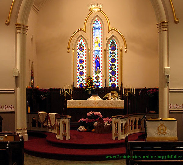 Inside St John the Evangelist Church, Thorold, Ontario