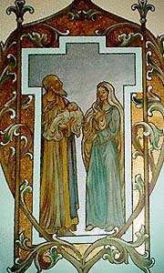 Mural - Mary, Simeon, The Holy Child